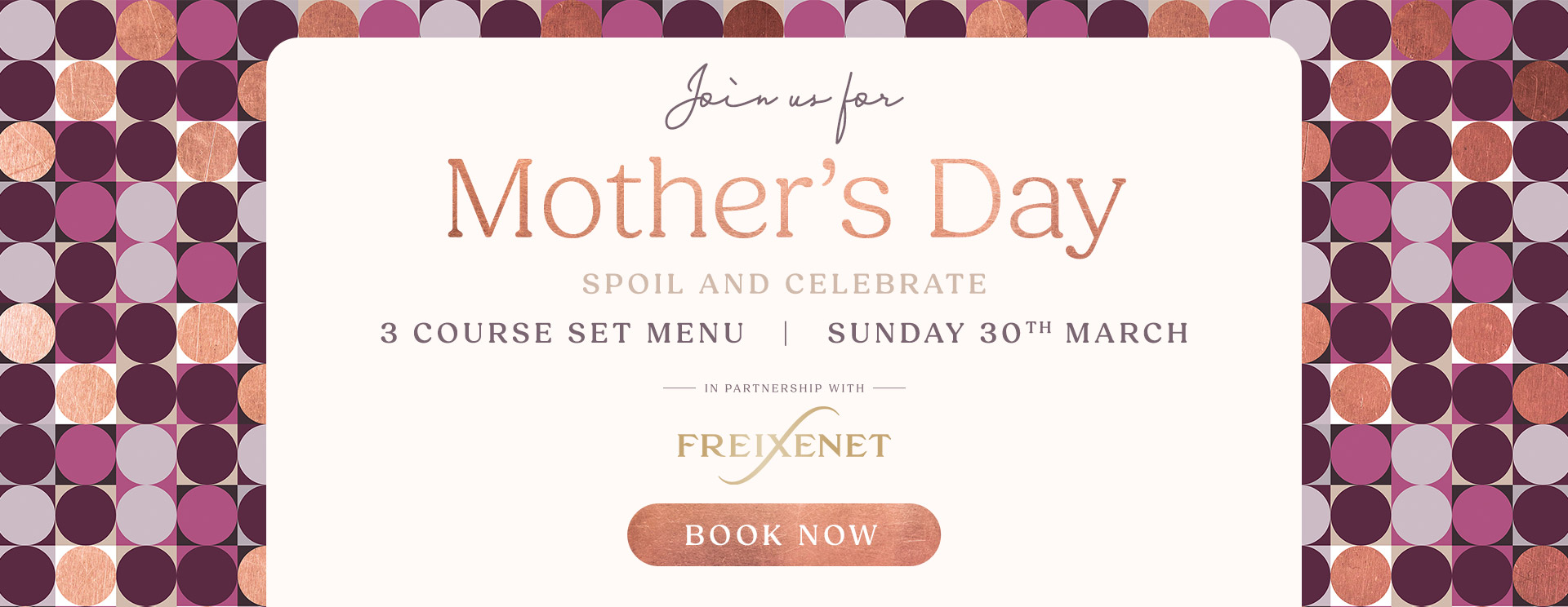 Mother’s Day menu/meal in Southampton